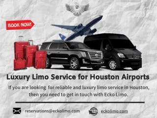 Luxury Limo Service for Houston Airports