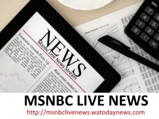 Live News at Msnbc Online Live News