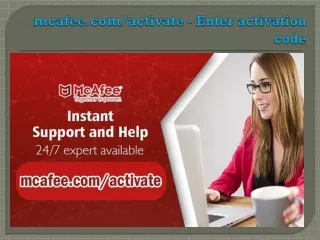 mcafee com activate enter activation code