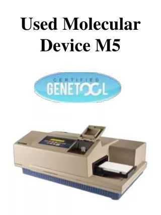 used molecular device m5