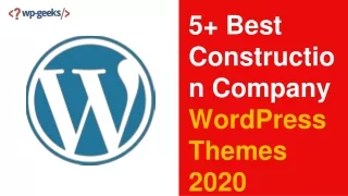 5 best construction company wordpress themes 2020