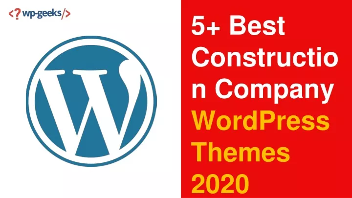 5 best construction company wordpress themes 2020