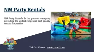 Party Equipment Rental Albuquerque