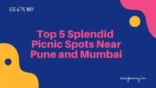 Top 5 Picnic Spots Near Pune & Mumbai