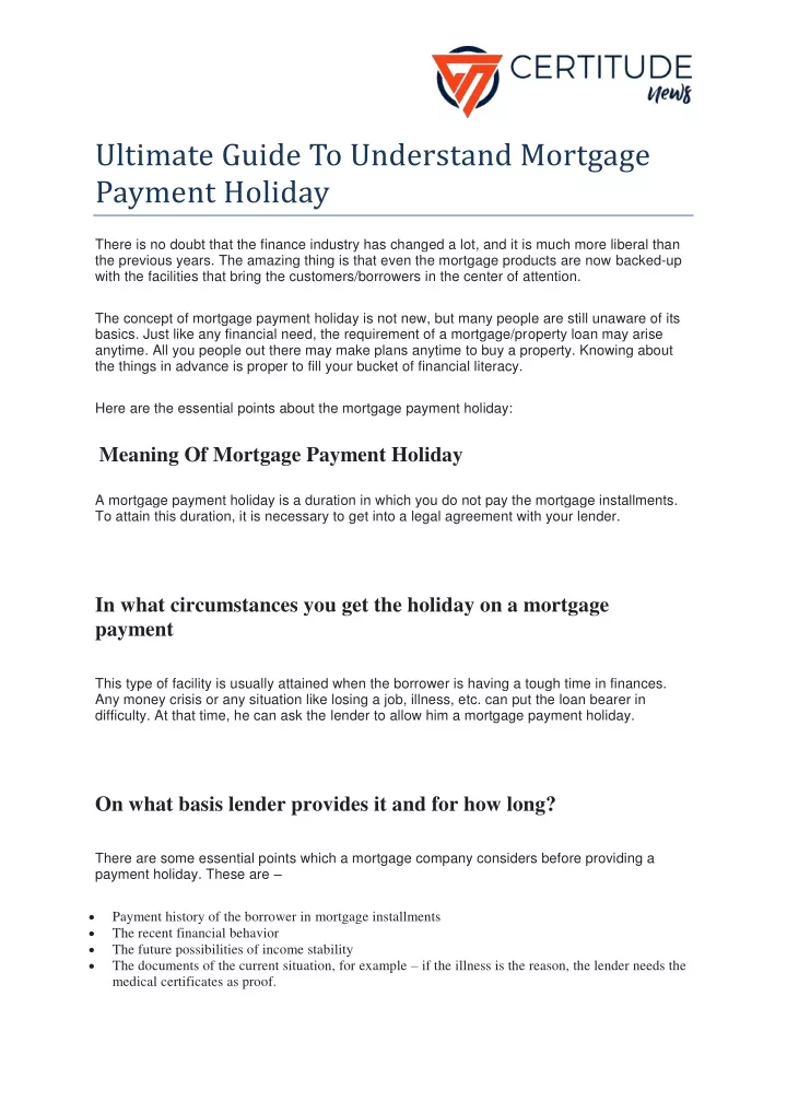 ultimate guide to understand mortgage payment
