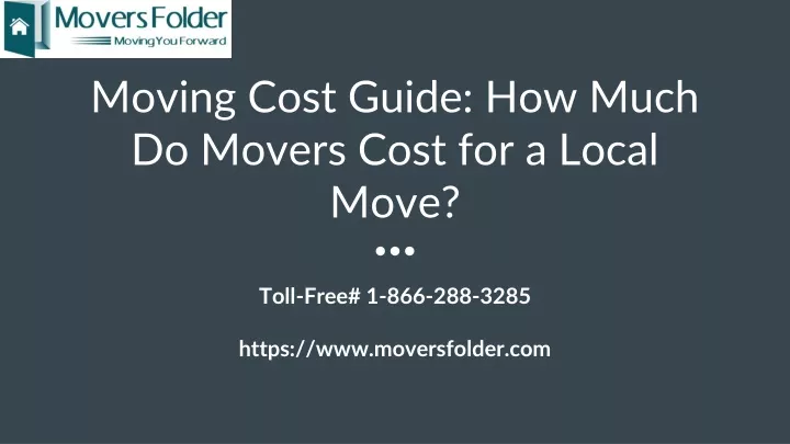 moving cost guide how much do movers cost for a local move