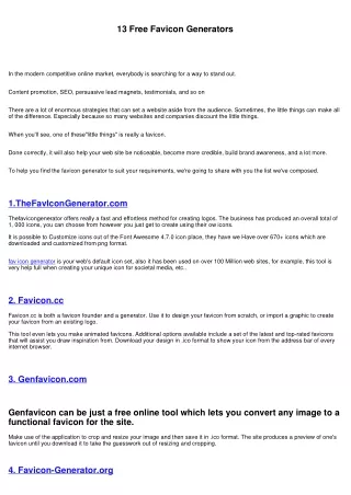 <p>Best Favicon Generators of 2020</p>