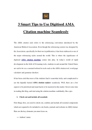 3 smart tips to use digitised ama