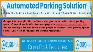 curopark is an application software and gives