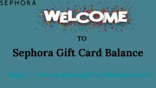 Sephora Gift Card Balance Check | Sephora Card Balance