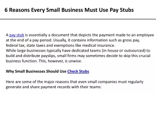 Free Pay Stub | Online Check Stub Maker| Pay Check Stub Generator