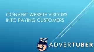 Convert Website Visitors Into Paying Customers