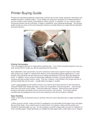 printer buying guide printers are essential
