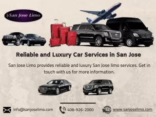 Reliable and luxury car services in san jose