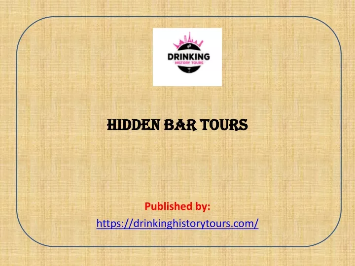hidden bar tours published by https drinkinghistorytours com