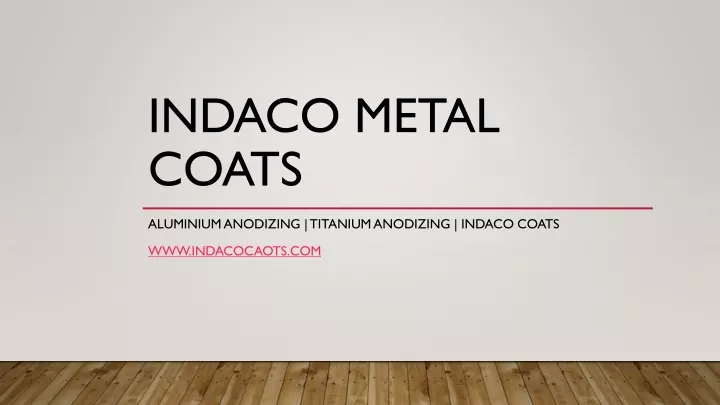 indaco metal coats