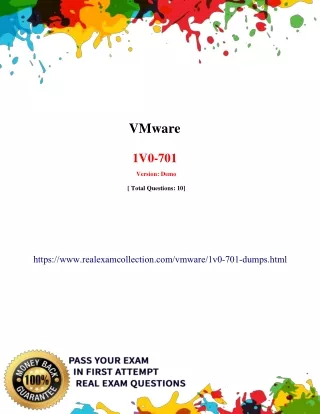 VMware 1V0-701 Dumps PDF Collection