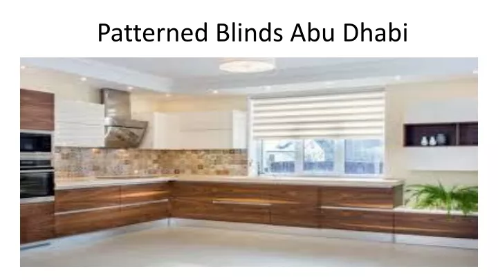 patterned blinds abu dhabi