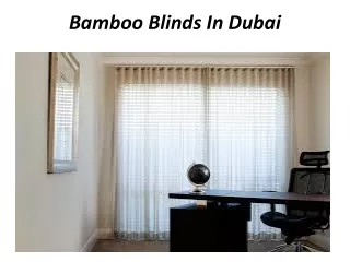 bamboo blinds in dubai