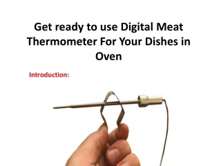 Get ready to use Digital Meat Thermometer for your dishes in Oven