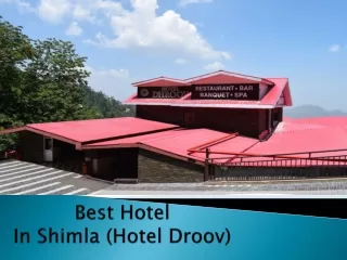 Best Hotel In Shimla