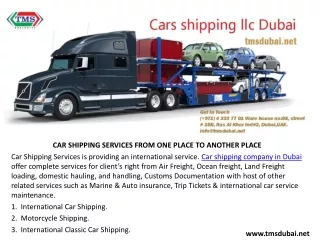 International movers in Dubai | Moving services Dubai