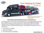 International movers in Dubai | Moving services Dubai - slide 1