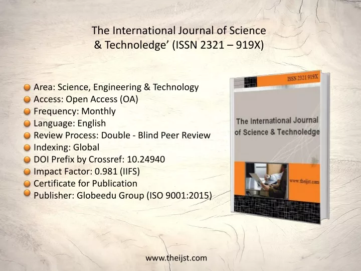 the international journal of science technoledge