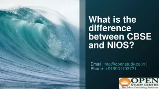What is the difference between CBSE and NIOS