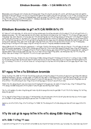 ethidium bromide etbr 1 c i nh n th c t i