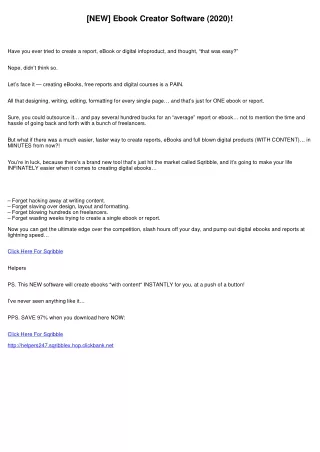new ebook creator software 2020
