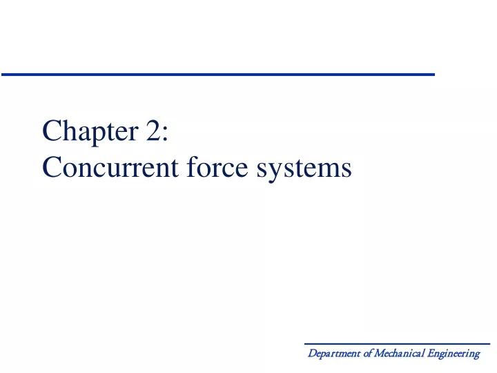 chapter 2 concurrent force systems
