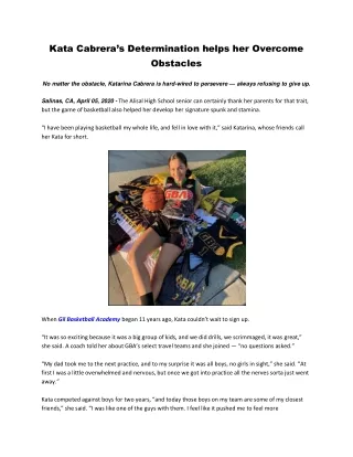 kata cabrera s determination helps her overcome