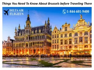 Things You Need To Know About Brussels before Traveling There