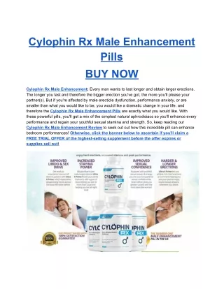 Cylophin Rx Reviews 2020