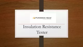 insulation resistance tester
