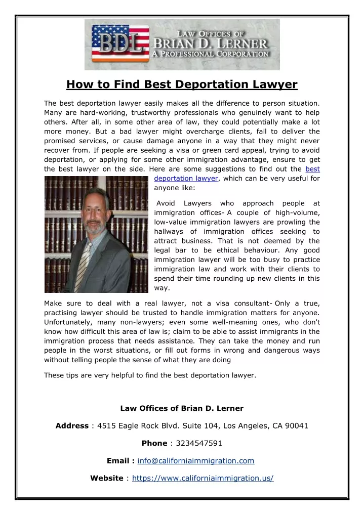 how to find best deportation lawyer