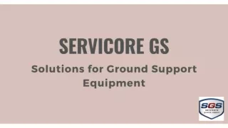 Servicore G.S. Corp - Solutions for Ground Support Equipment.