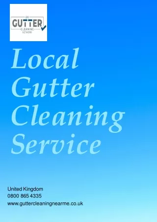 local gutter c l e a n i n g s ervice