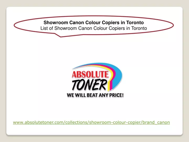 showroom canon colour copiers in toronto list