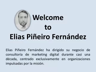 Elias Piñeiro Fernández Experto español en SEO y marketing digital