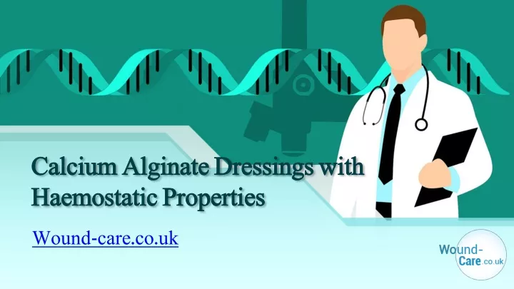 calcium alginate dressings with haemostatic properties