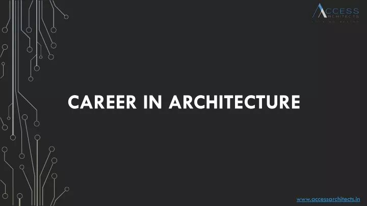 career in architecture