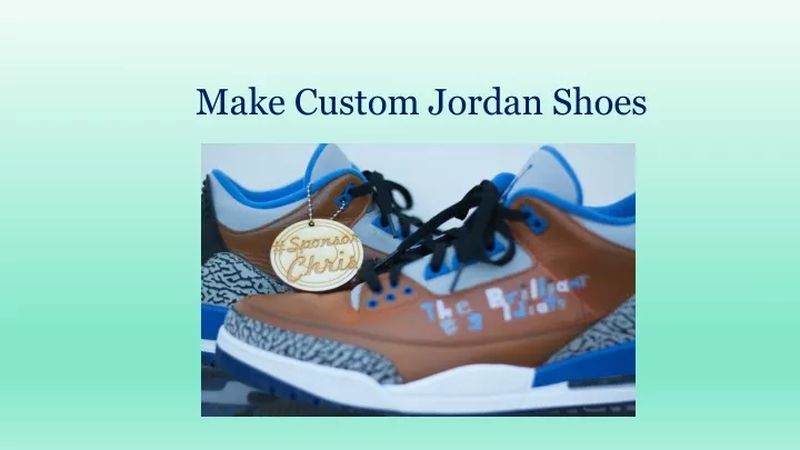 make custom jordan shoes