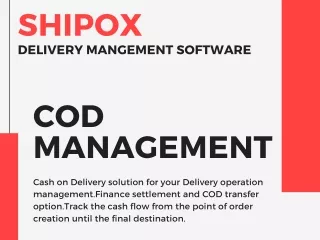 Delivery management software