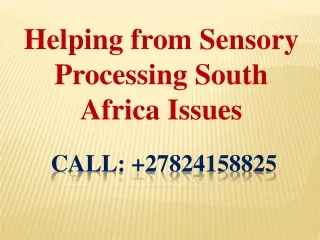helping from sensory processing south africa issues