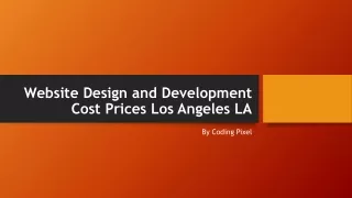 Website Design and Development Cost Prices Los Angeles LA