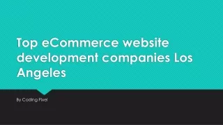 Top eCommerce website development companies Los Angeles