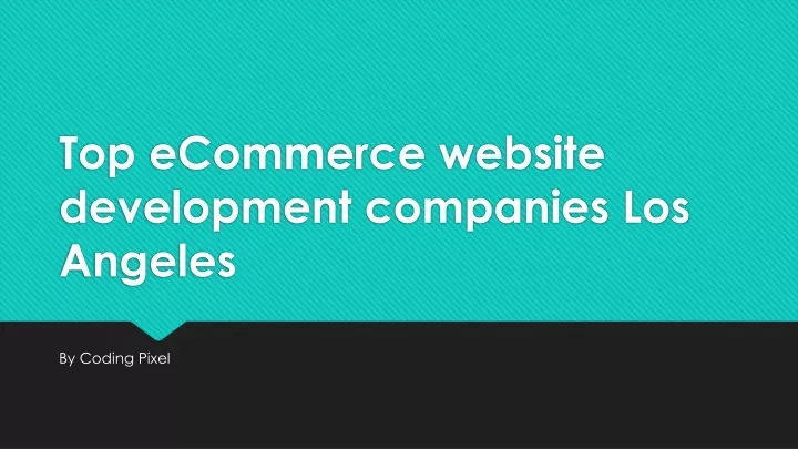 top ecommerce website development companies los angeles