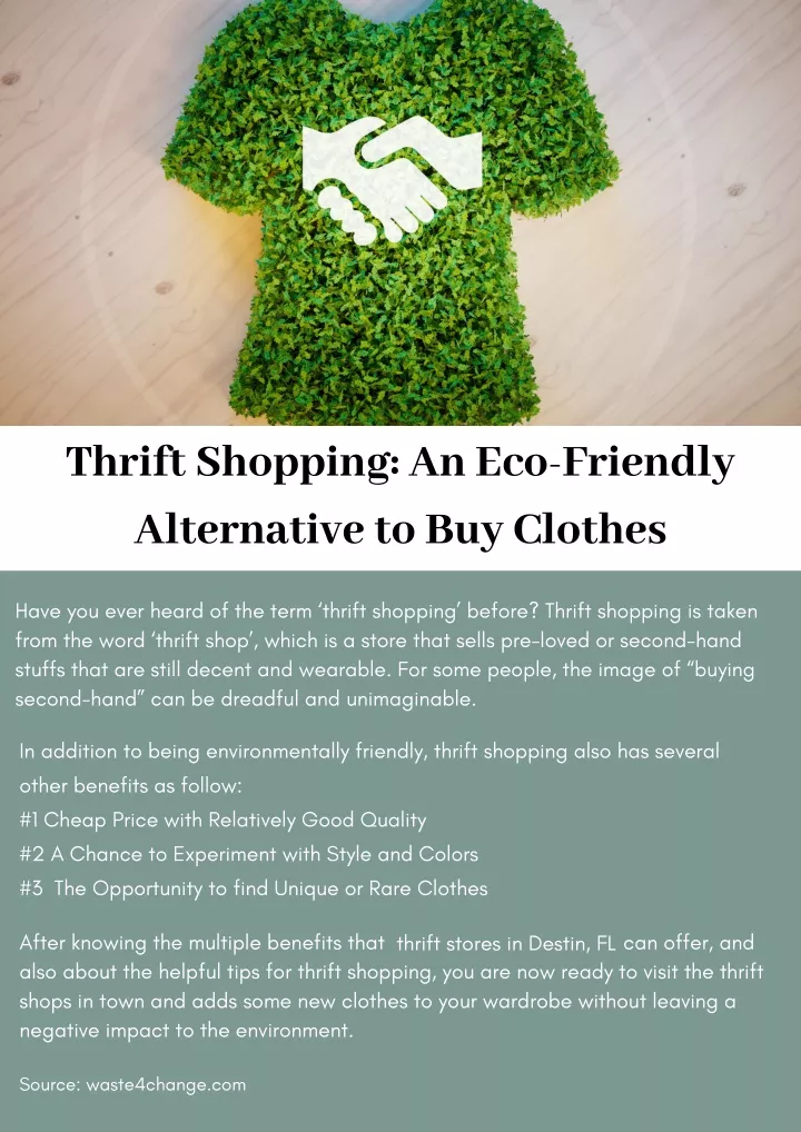 thrift shopping an eco friendly alternative